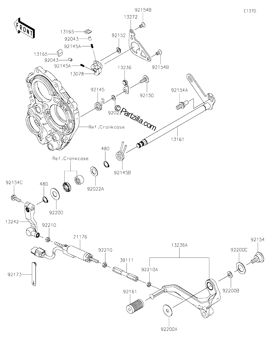 Diagrama de GEAR CHANGE MECHANISM