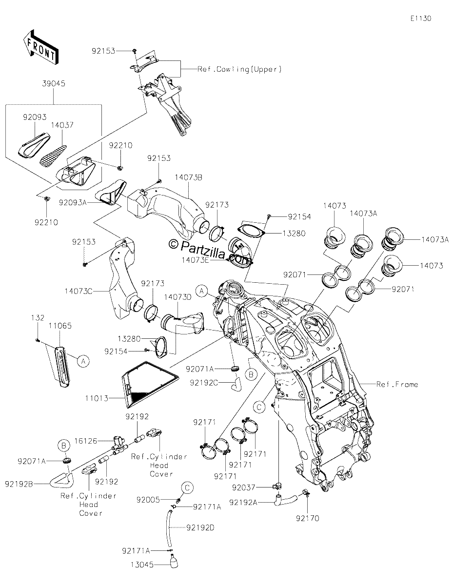 Diagrama de AIR CLEANER