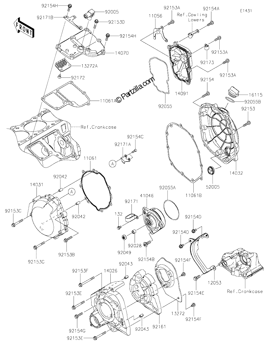 Diagrama de ENGINE COVER S