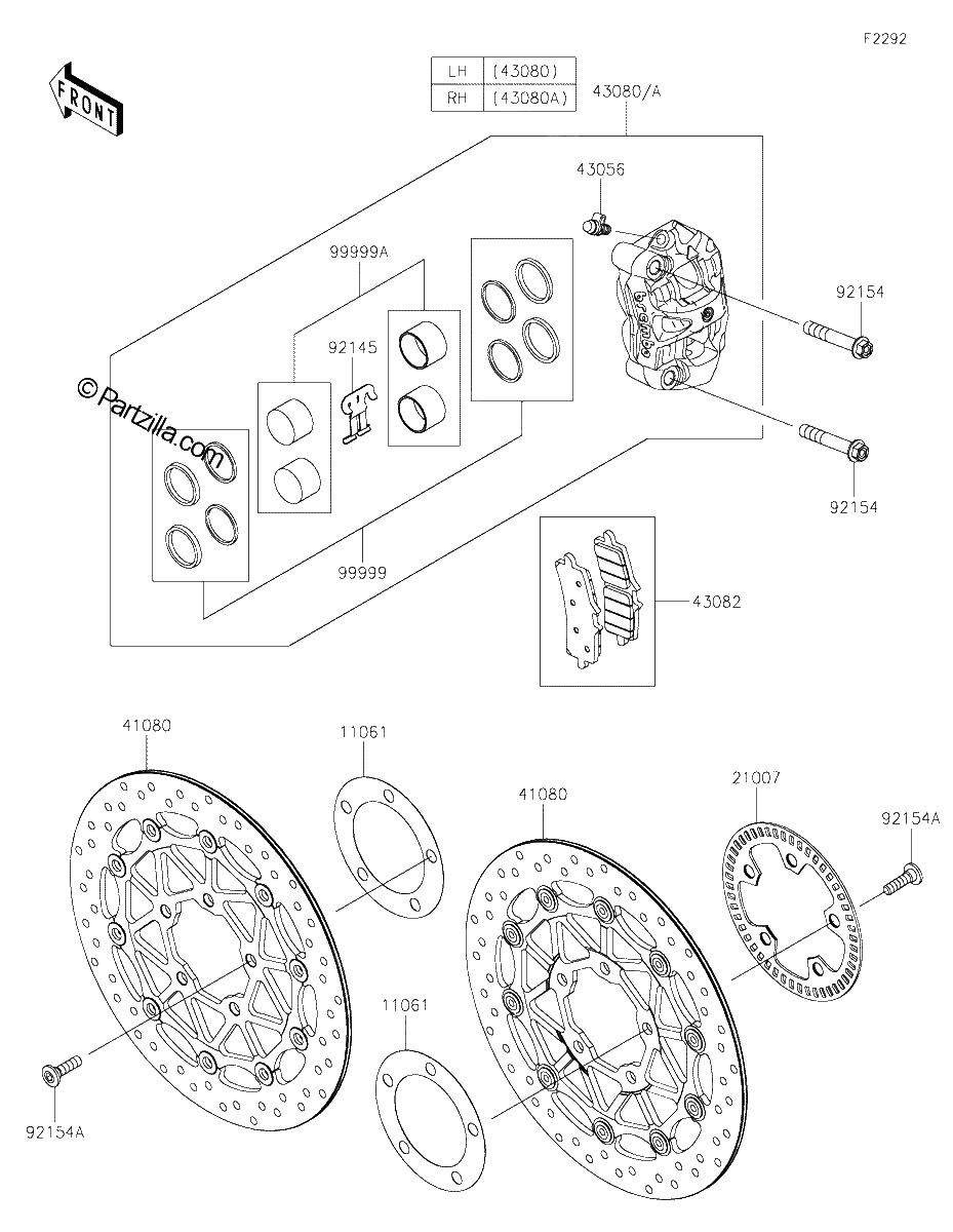 Diagrama de FRONT BRAKE