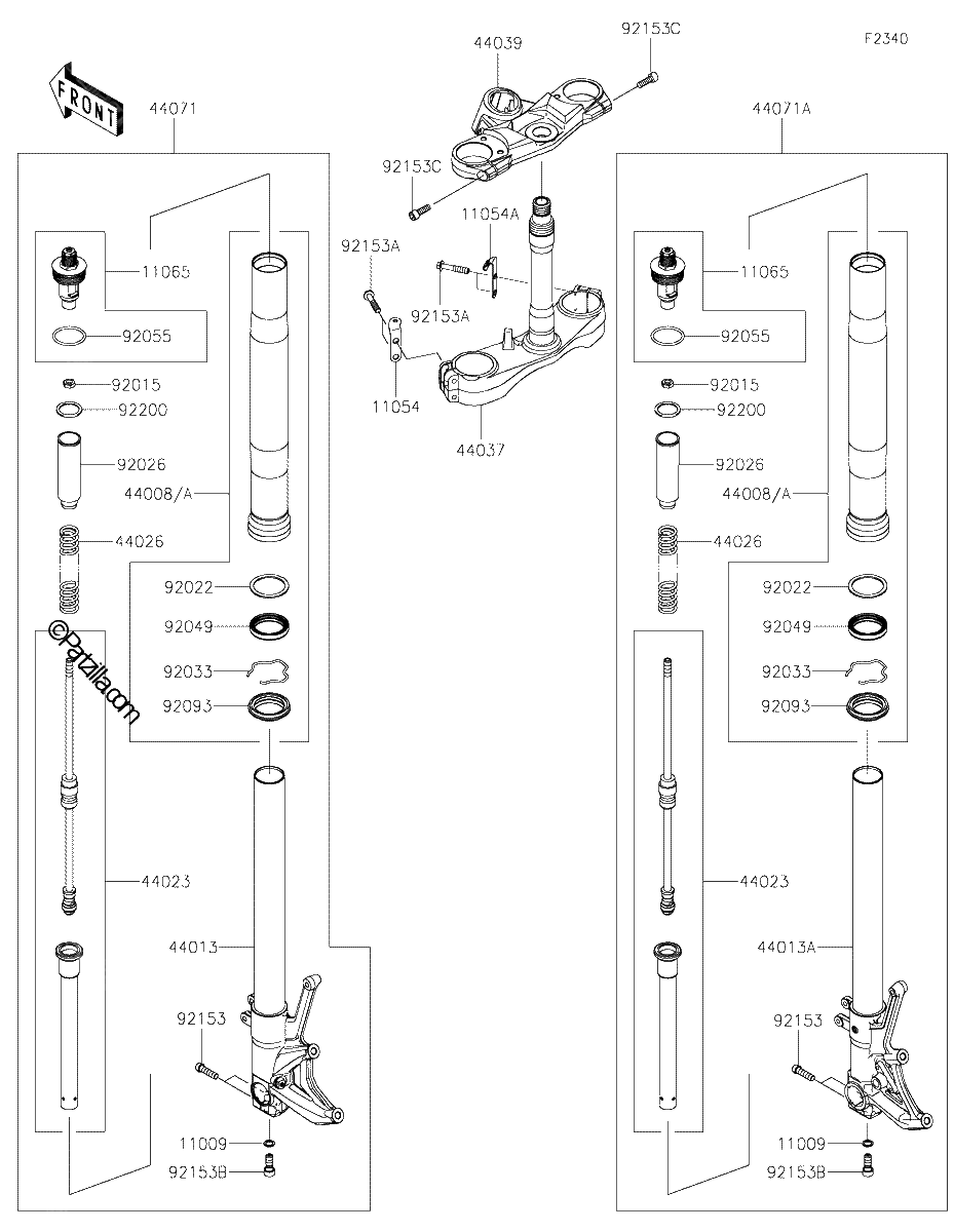 Diagrama de FRONT FORK