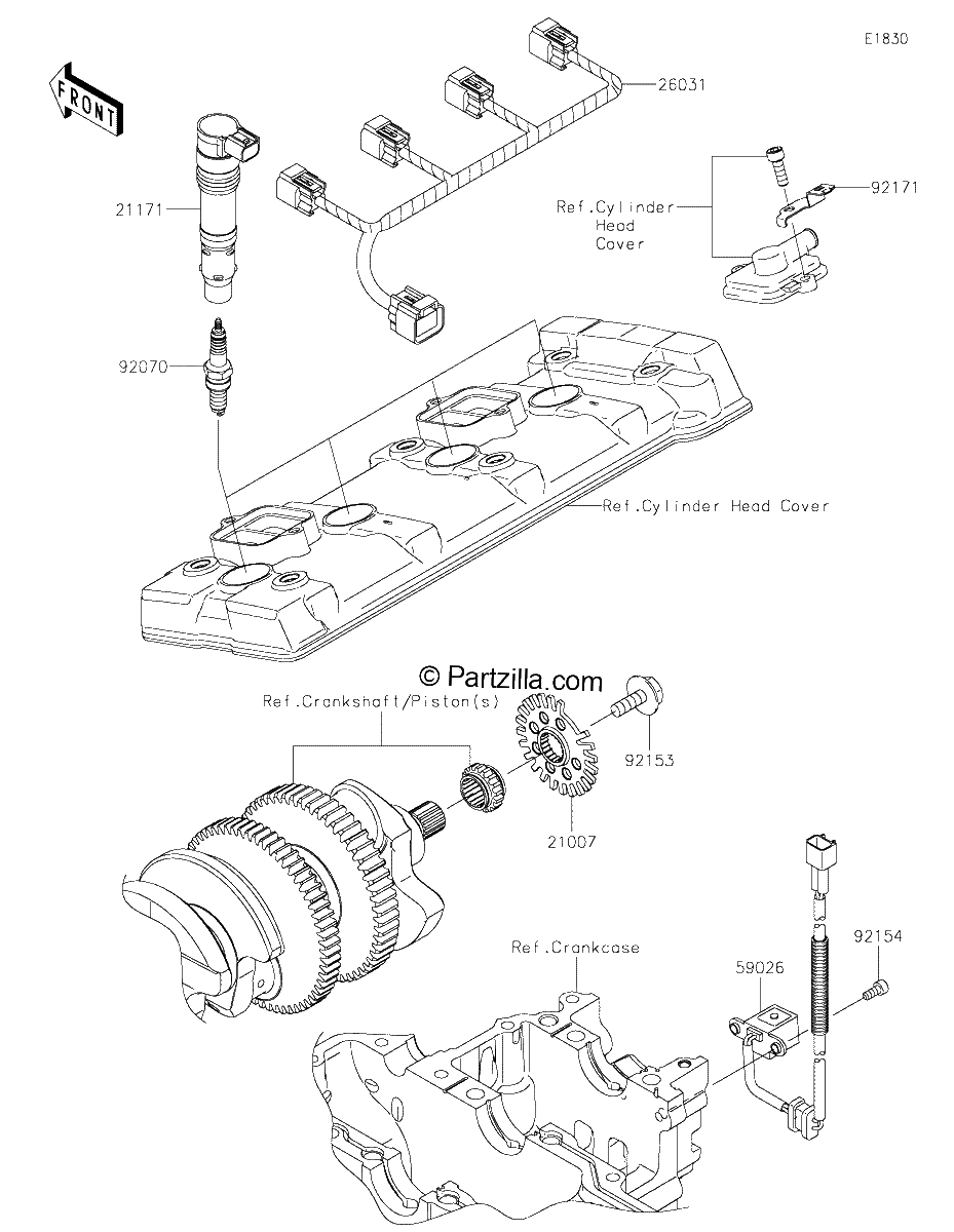 Diagrama de IGNITION SYSTEM