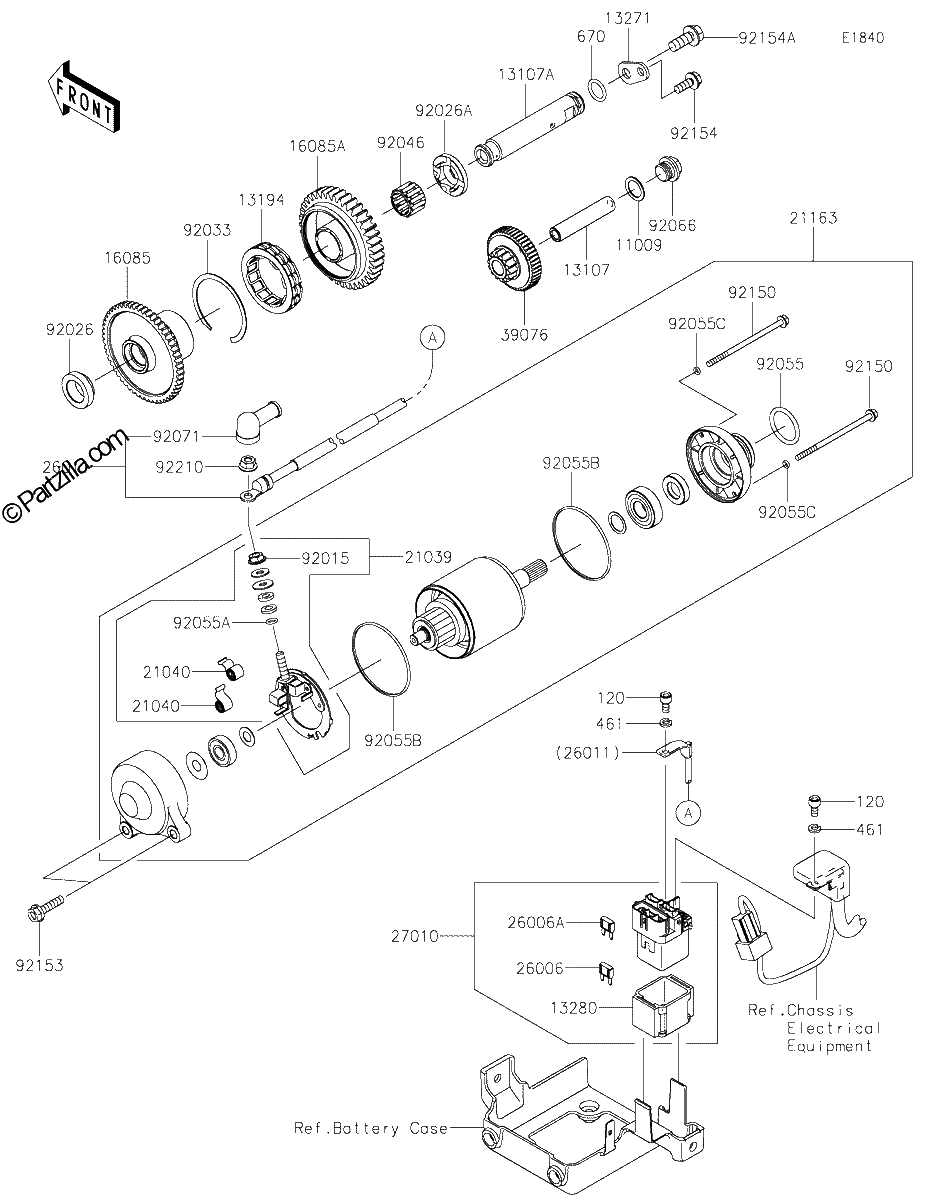 Diagrama de STARTER MOTOR