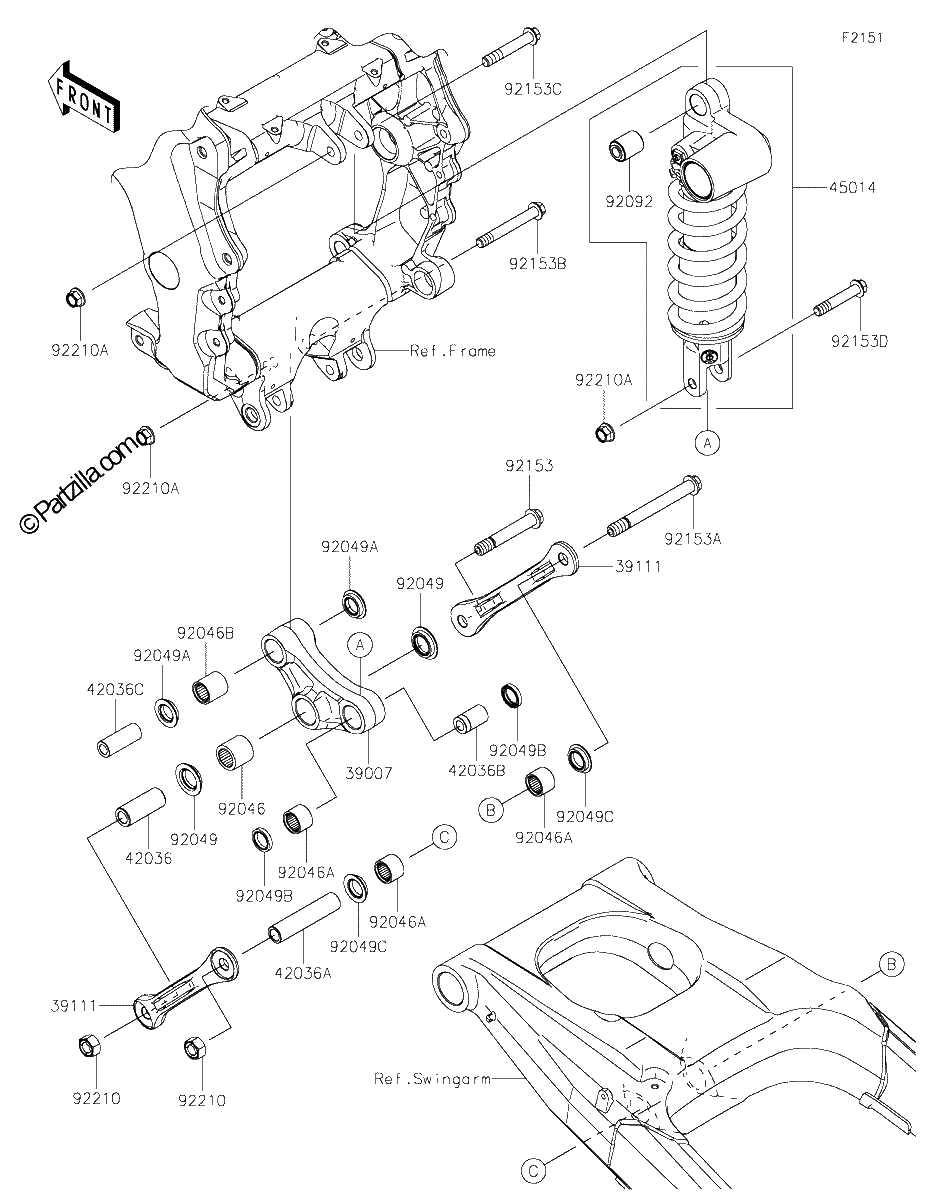 Diagrama de SUSPENSION SHOCK ABSORBER