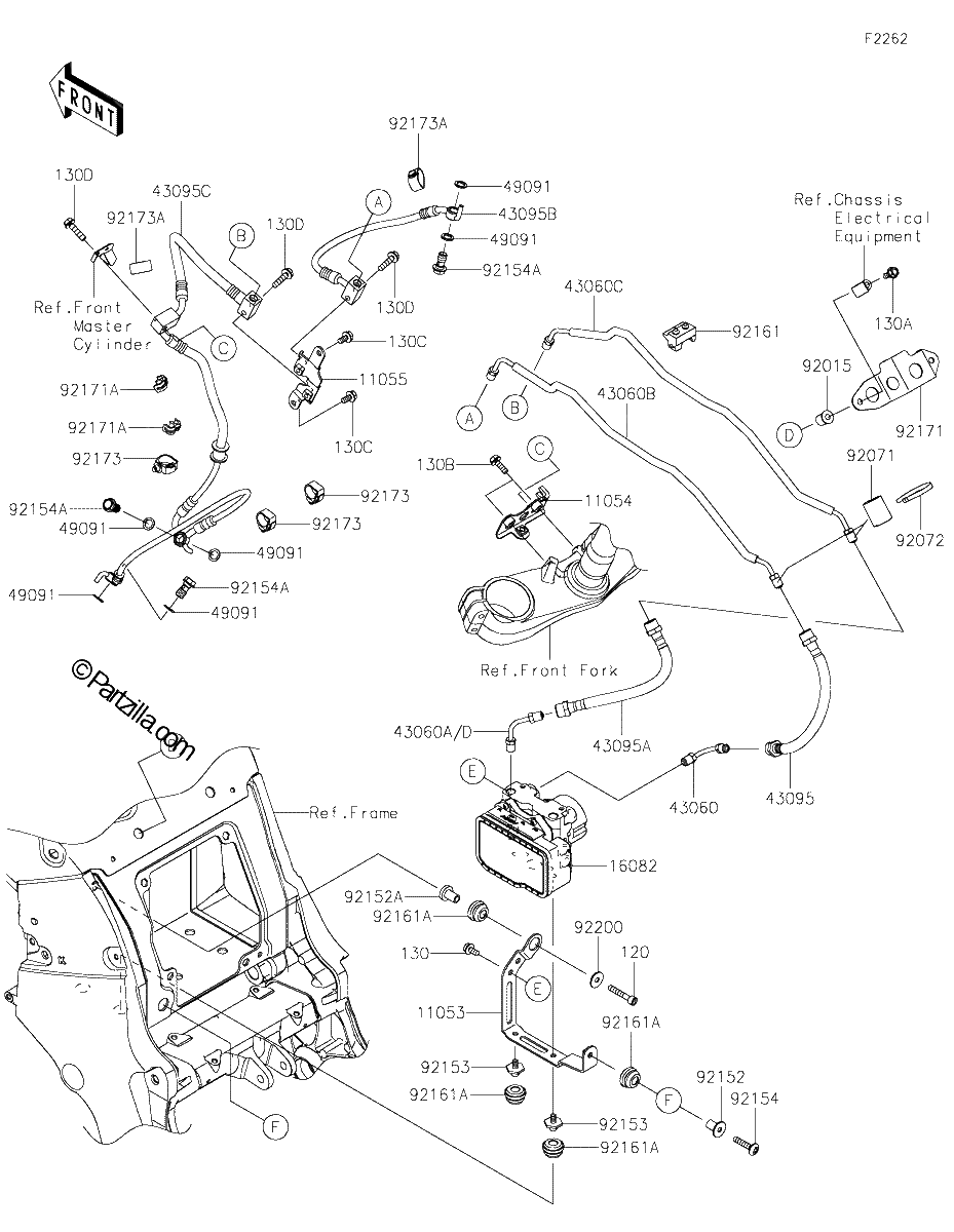 Diagrama de BRAKE PIPING
