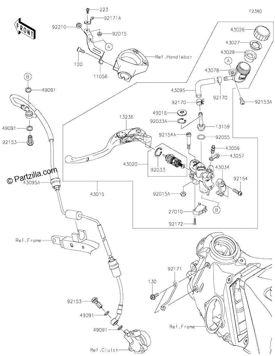 Diagrama de CLUTCH MASTER CYLINDER