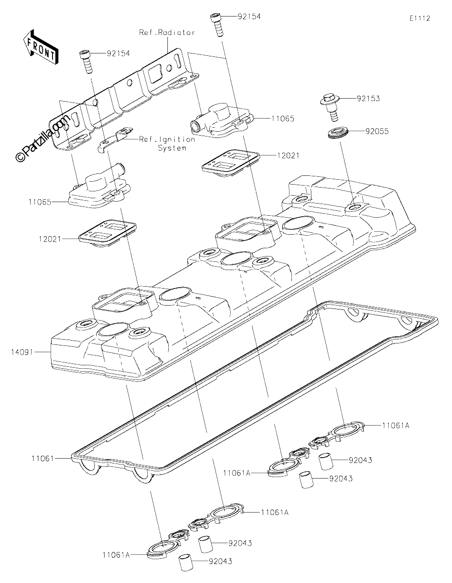 Diagrama de CYLINDER HEAD COVER