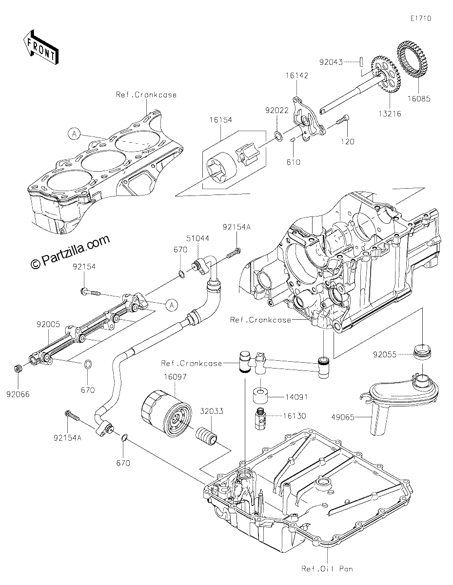 Diagrama de OIL PUMP OIL FILTER