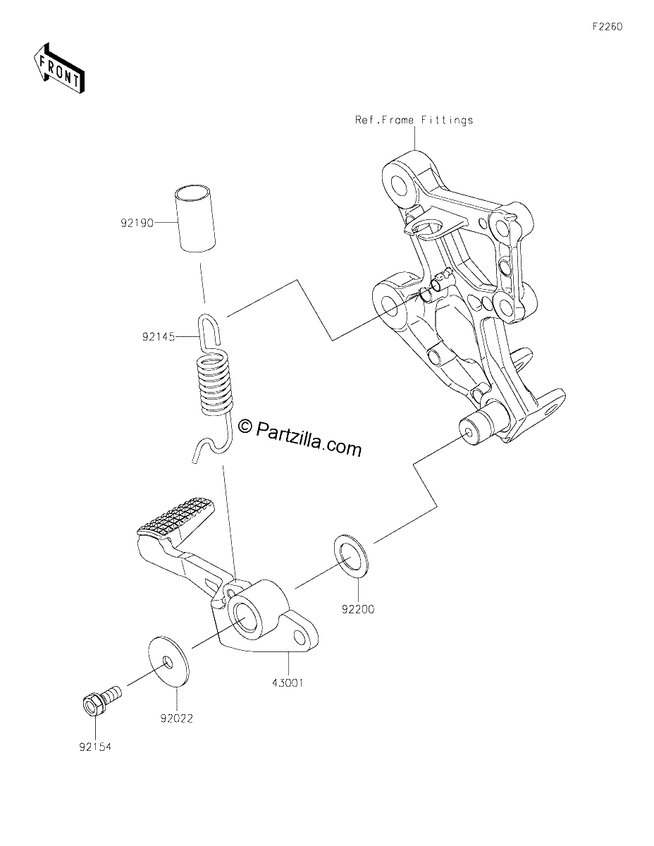 Diagrama de BRAKE PEDAL TORQUE LINK