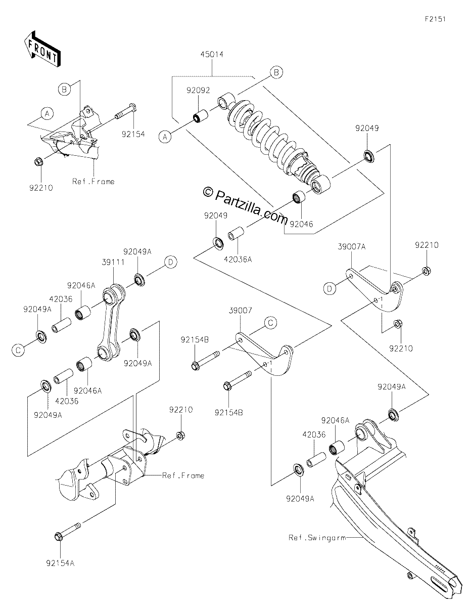 Diagrama de SUSPENSION SHOCK ABSORBER