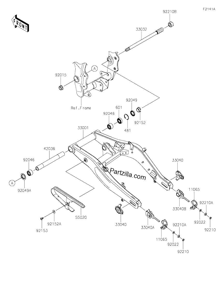 Diagrama de SWINGARM PSFNN PSFNL