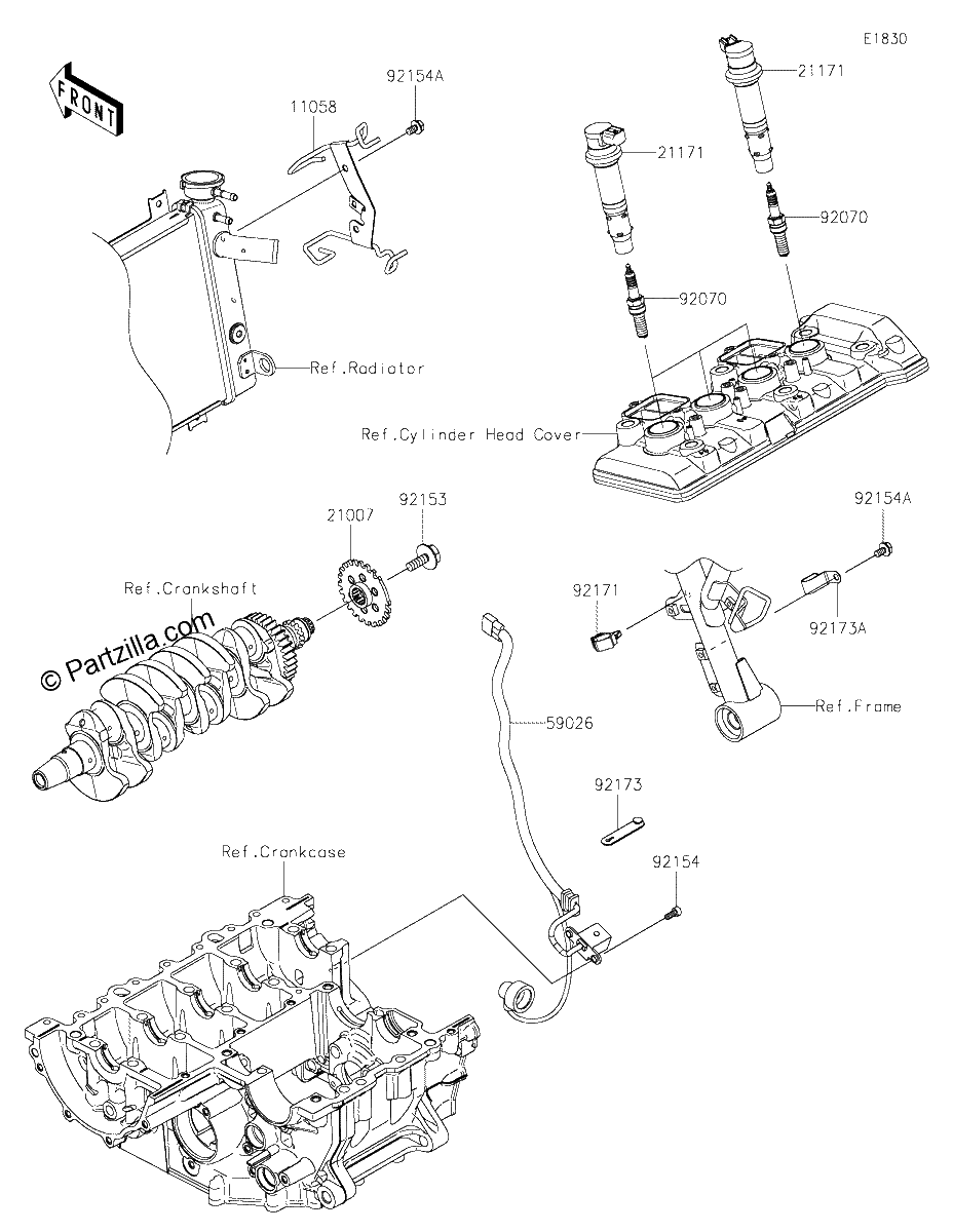 Diagrama de IGNITION SYSTEM