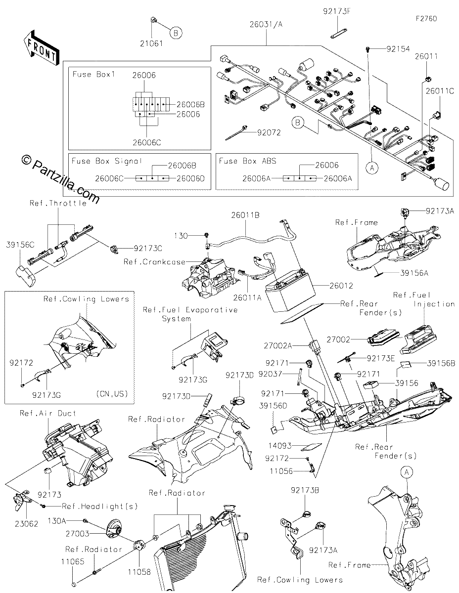 Diagrama de CHASSIS ELECTRICAL EQUIPMENT