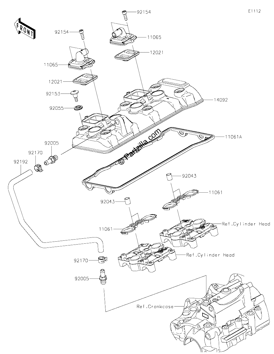 Diagrama de CYLINDER HEAD COVER