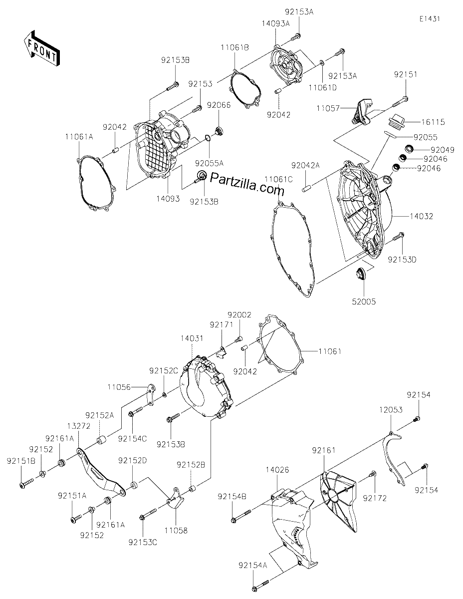 Diagrama de ENGINE COVER S