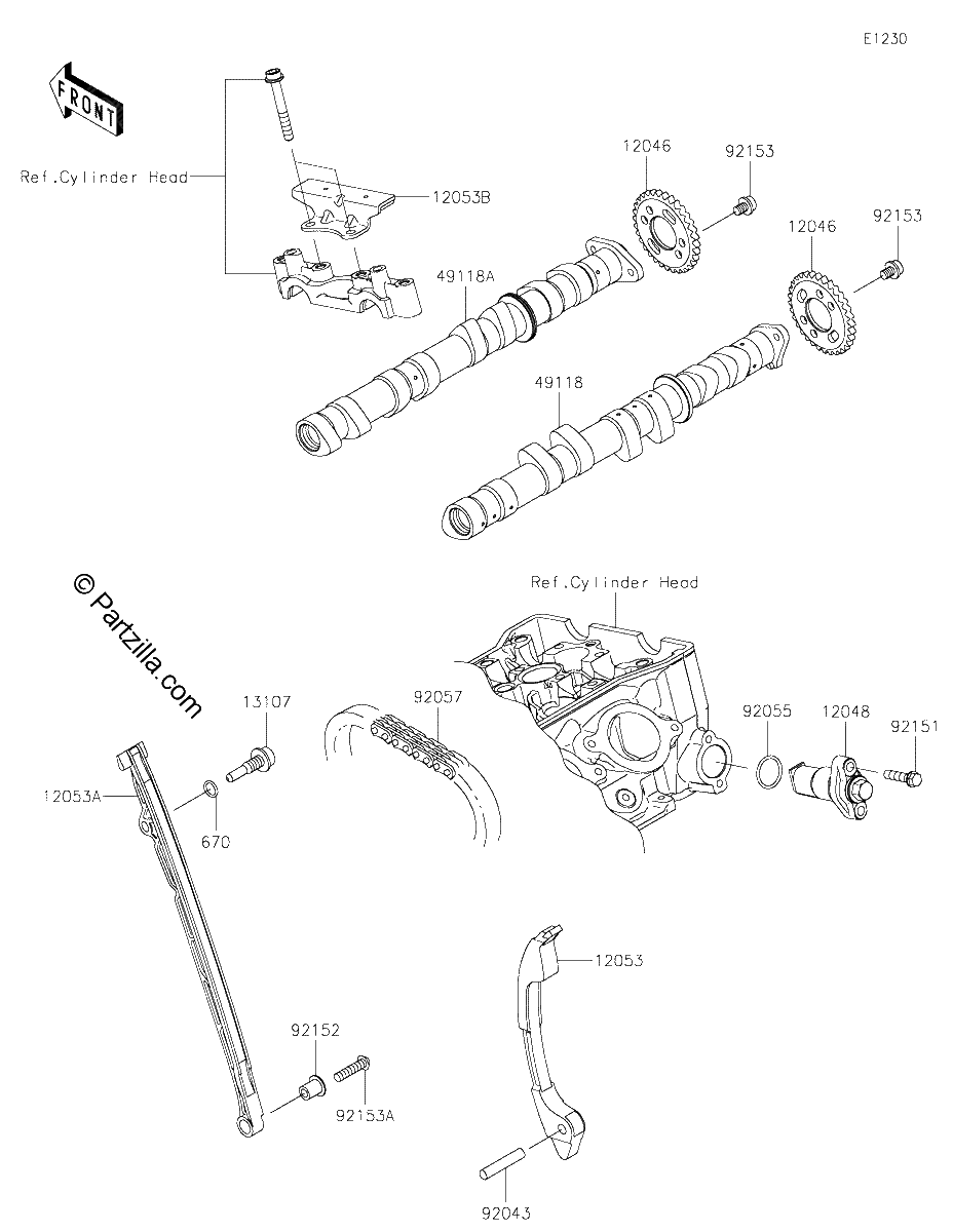 Diagrama de CAMSHAFT S TENSIONER