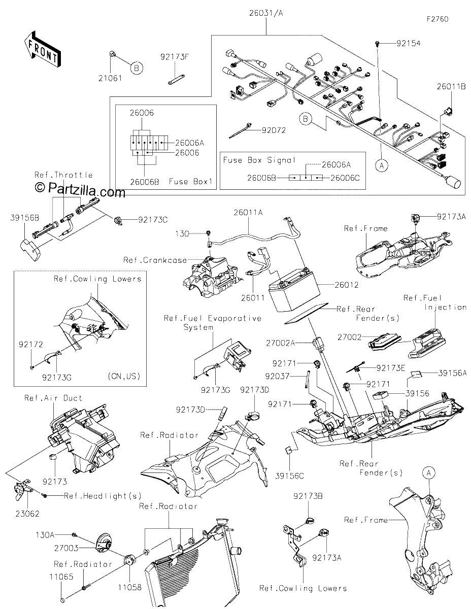 Diagrama de CHASSIS ELECTRICAL EQUIPMENT