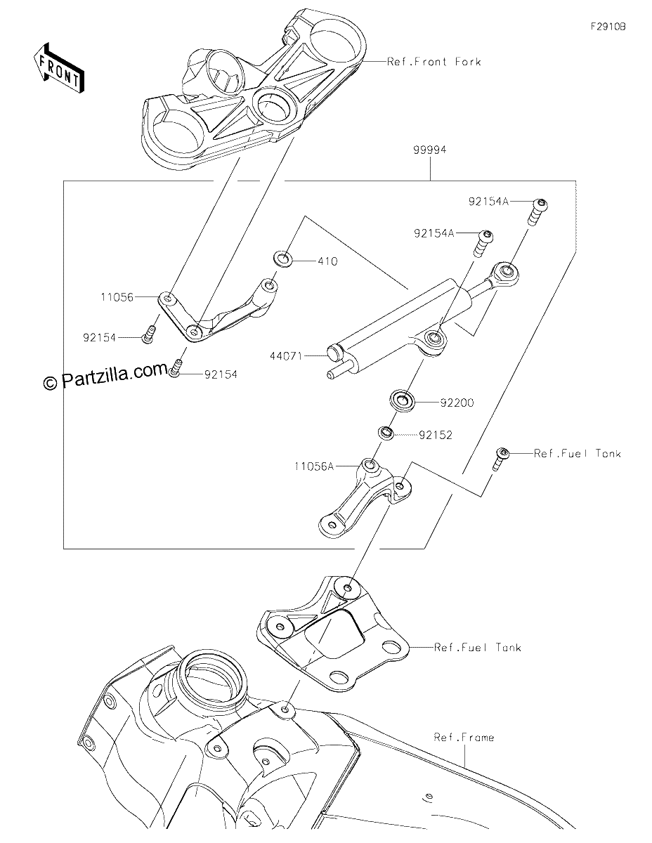Diagrama de ACCESSORY STEERING DAMPER