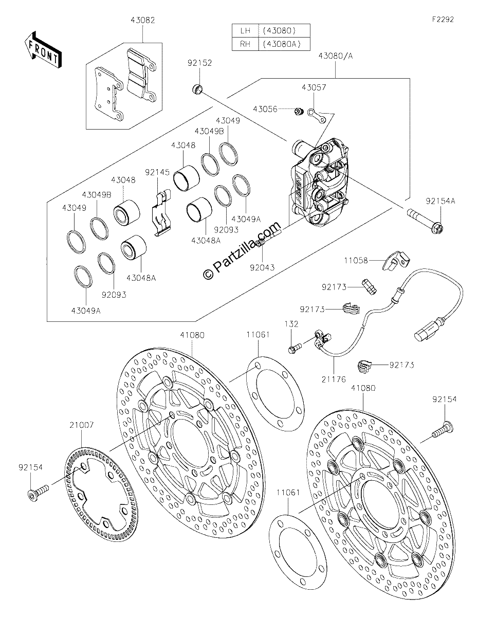 Diagrama de FRONT BRAKE