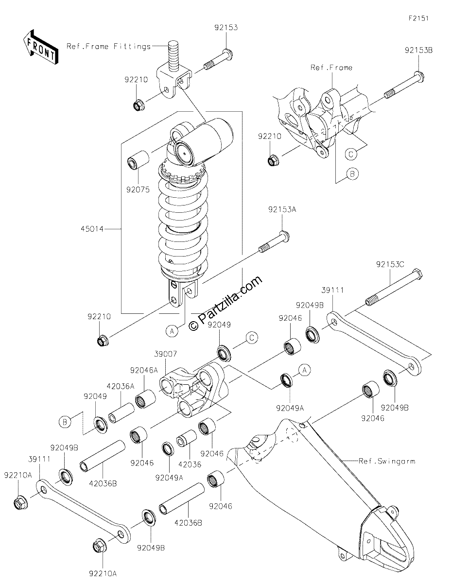 Diagrama de SUSPENSION SHOCK ABSORBER