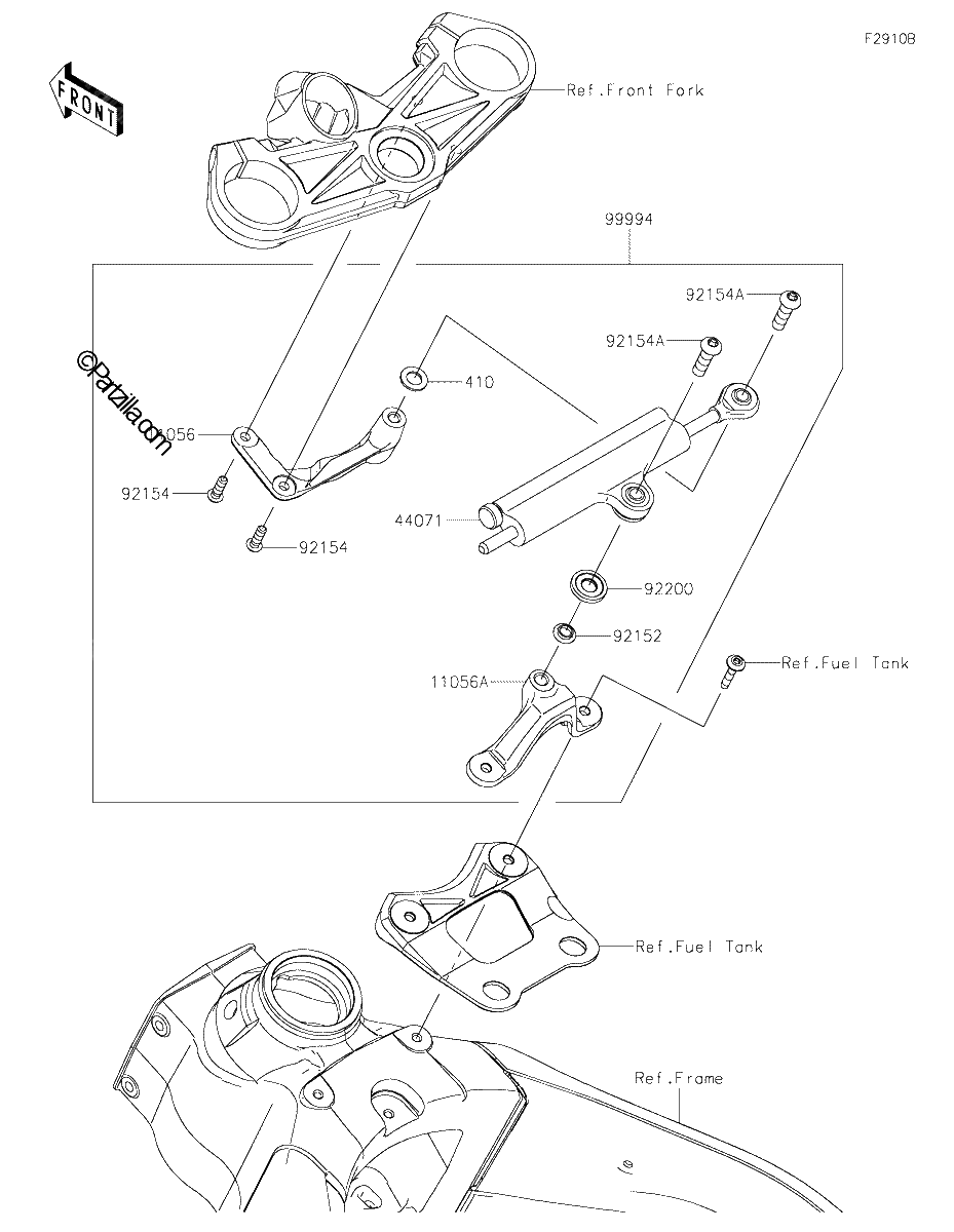 Diagrama de ACCESSORY STEERING DAMPER