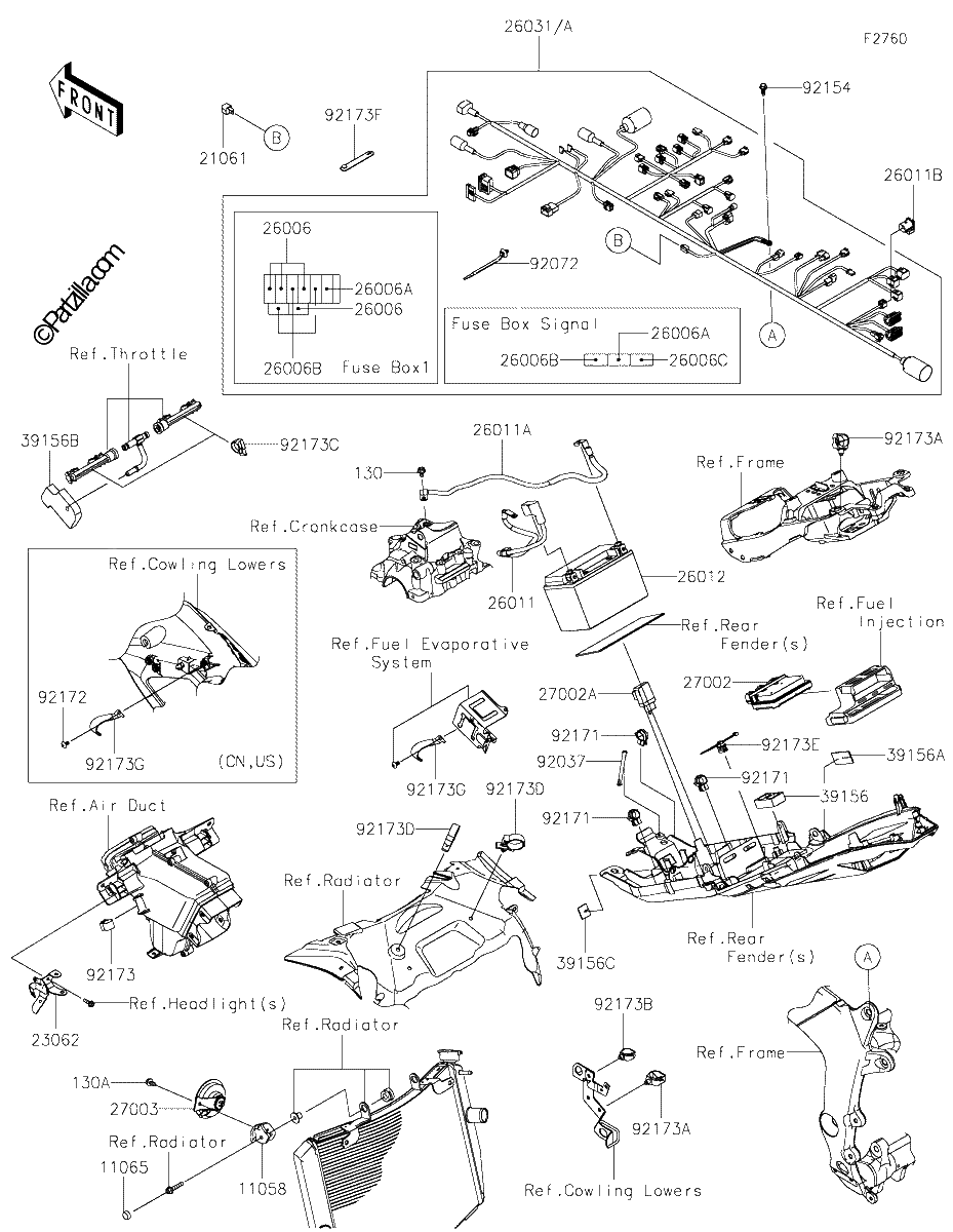 Diagrama de CHASSIS ELECTRICAL EQUIPMENT