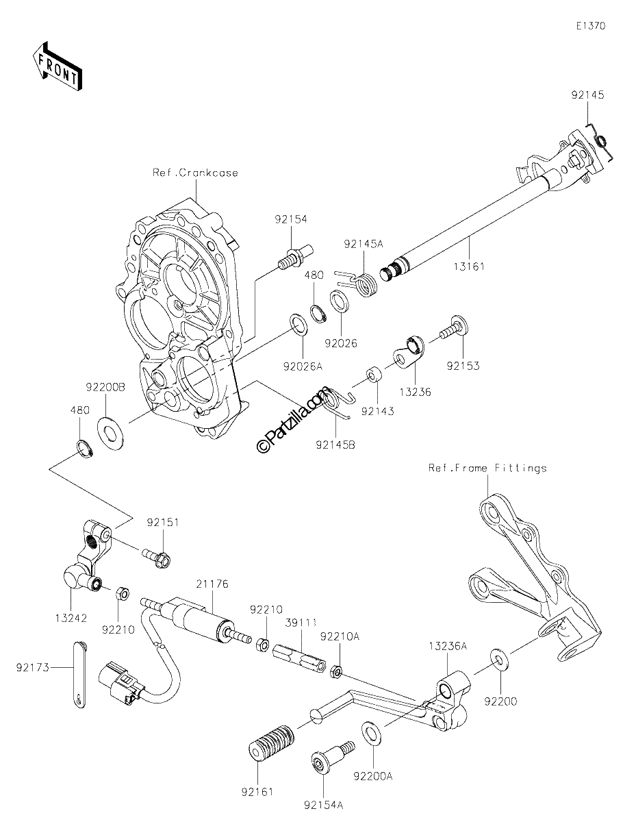 Diagrama de GEAR CHANGE MECHANISM