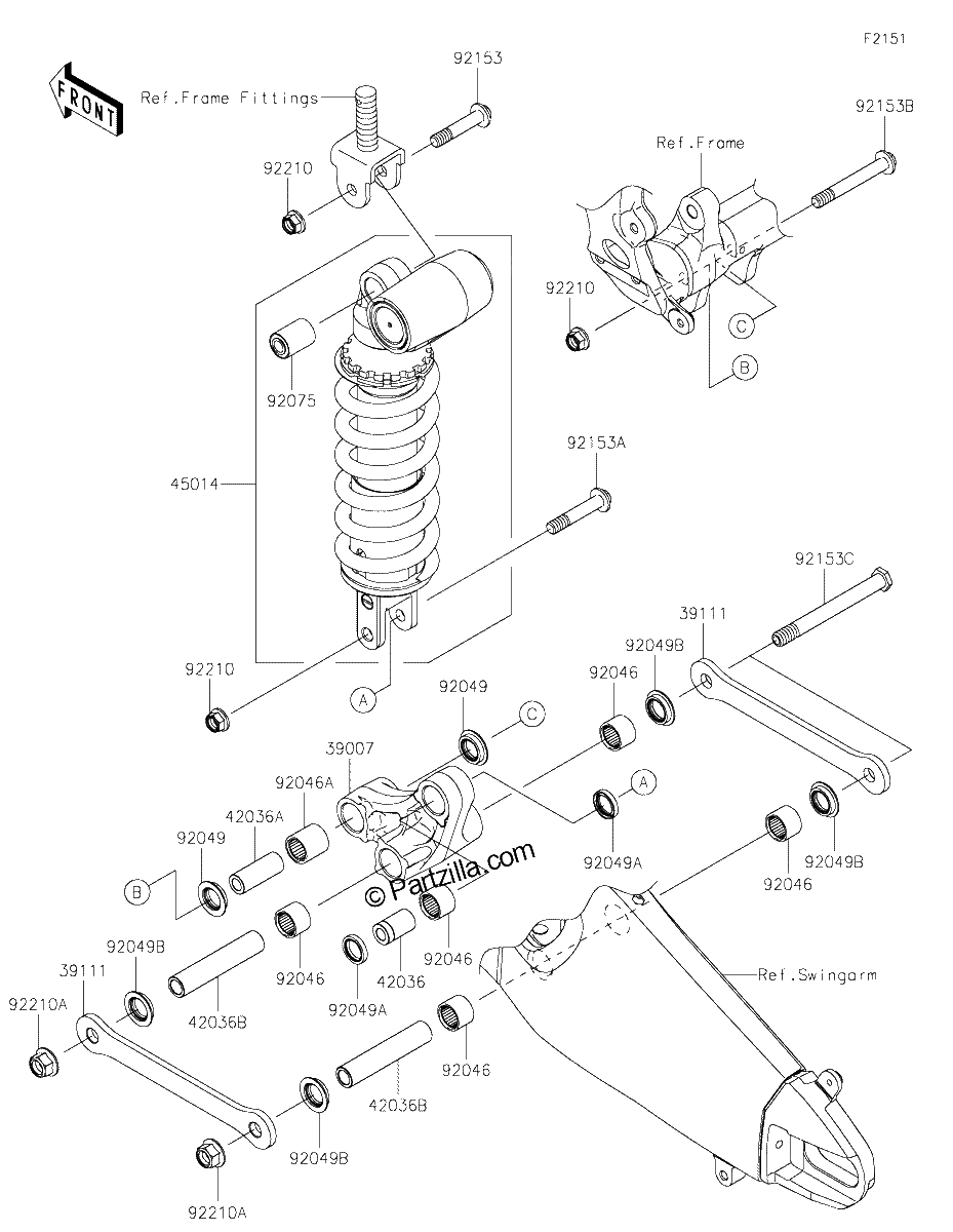 Diagrama de SUSPENSION SHOCK ABSORBER