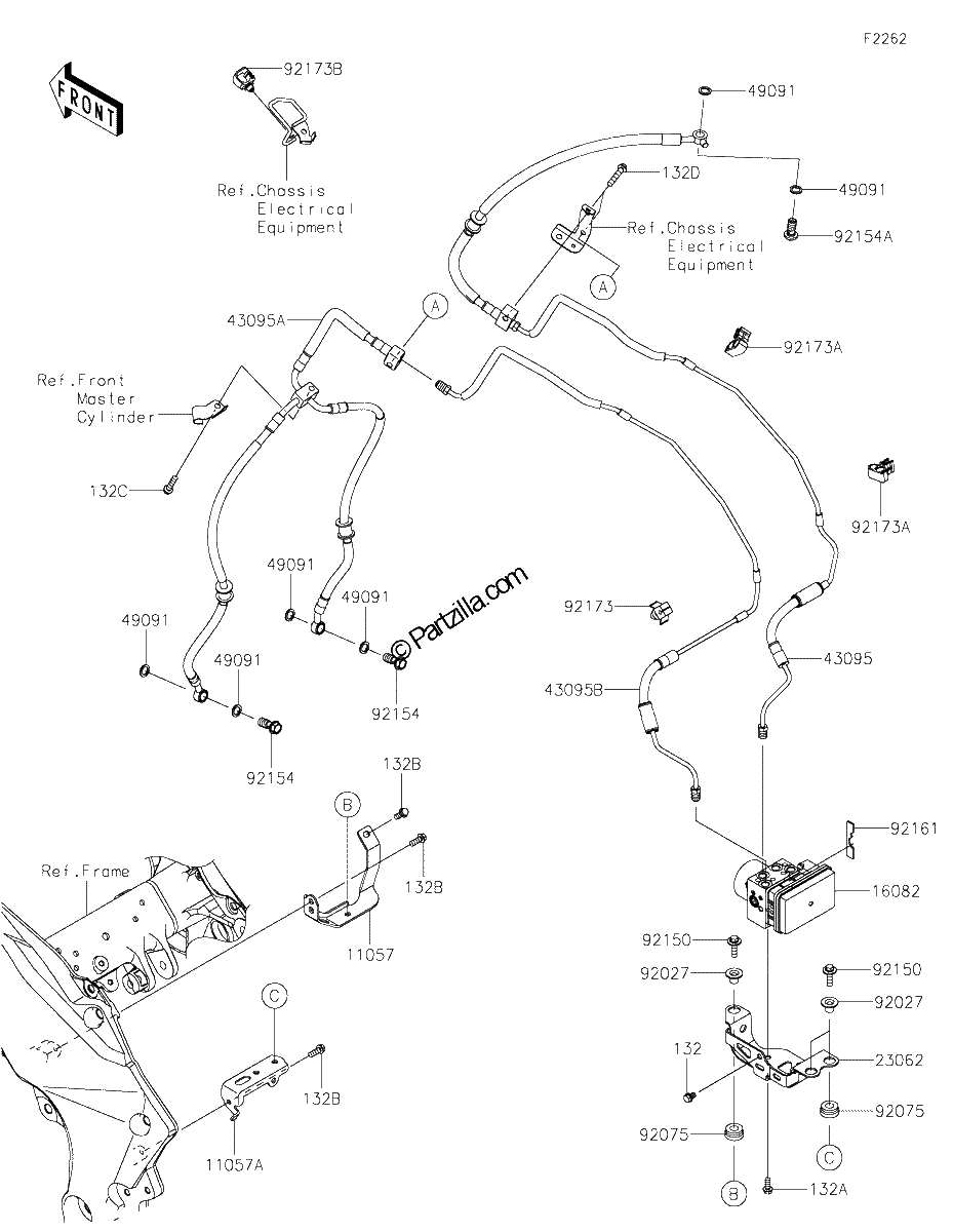 Diagrama de BRAKE PIPING