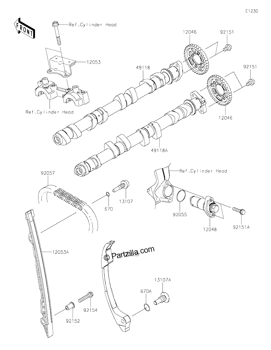 Diagrama de CAMSHAFT S TENSIONER