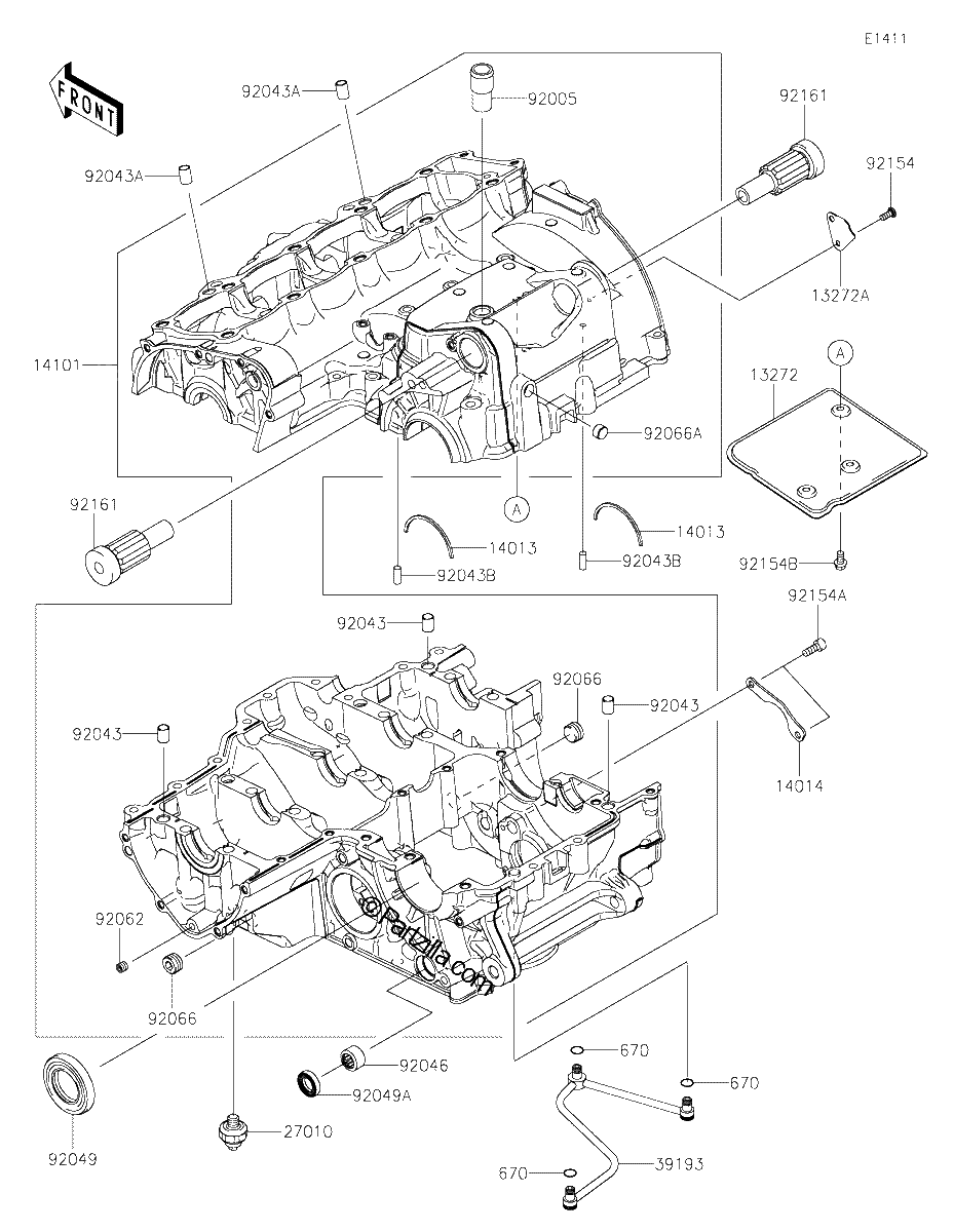 Diagrama de CRANKCASE