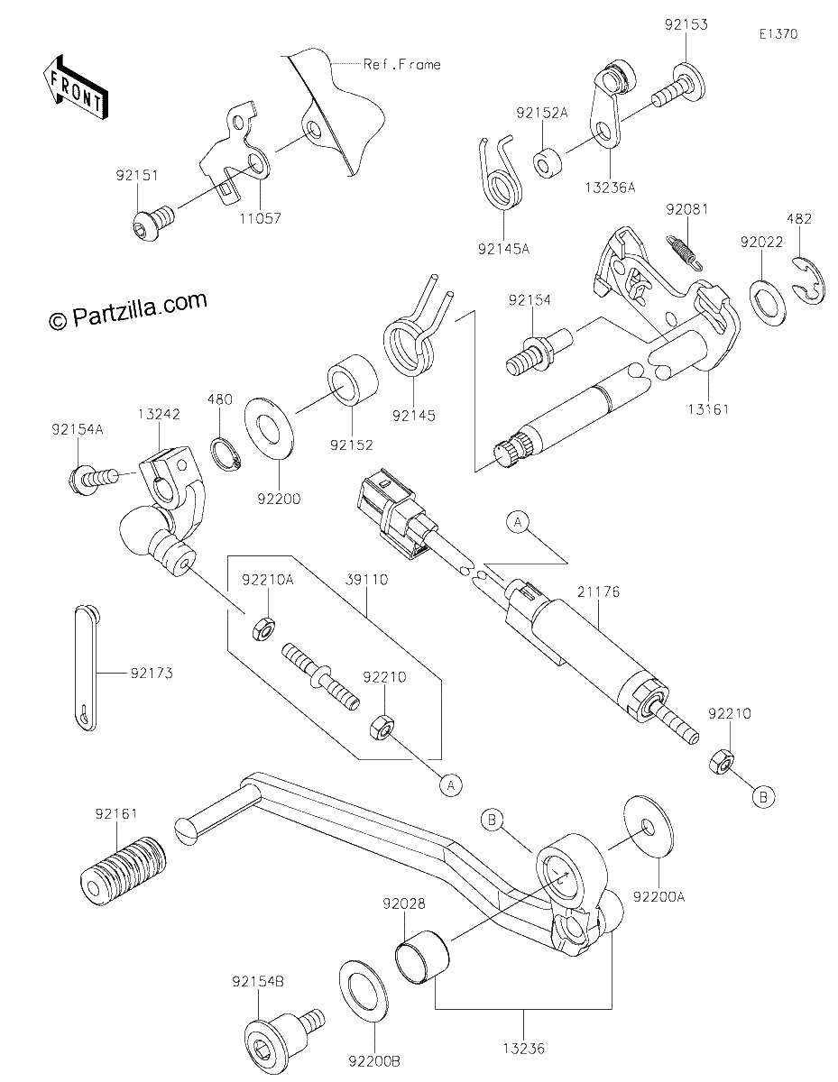 Diagrama de GEAR CHANGE MECHANISM