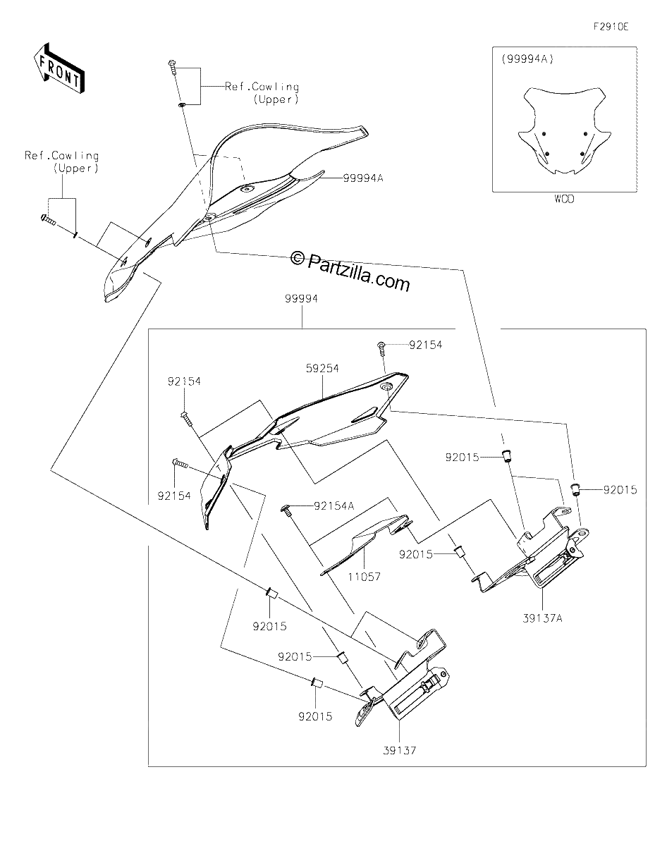 Diagrama de ACCESSORY WINDSHIELD