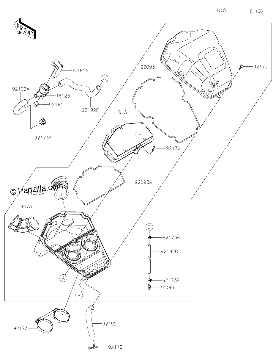 Diagrama de AIR CLEANER