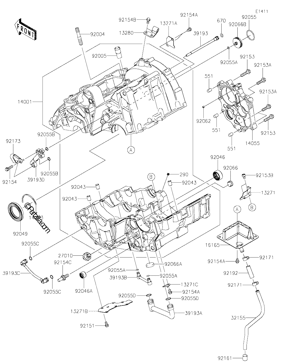 Diagrama de CRANKCASE