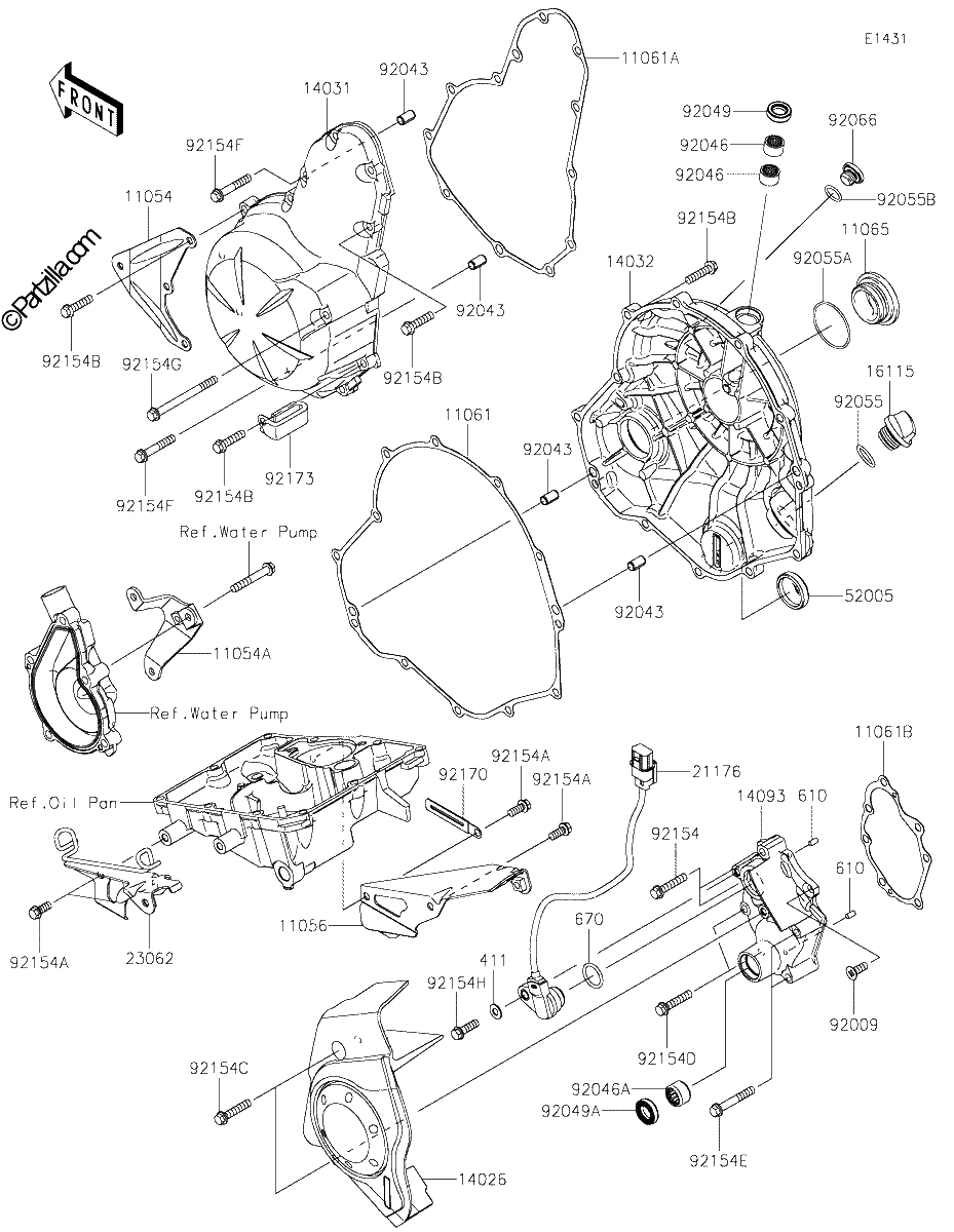 Diagrama de ENGINE COVER S