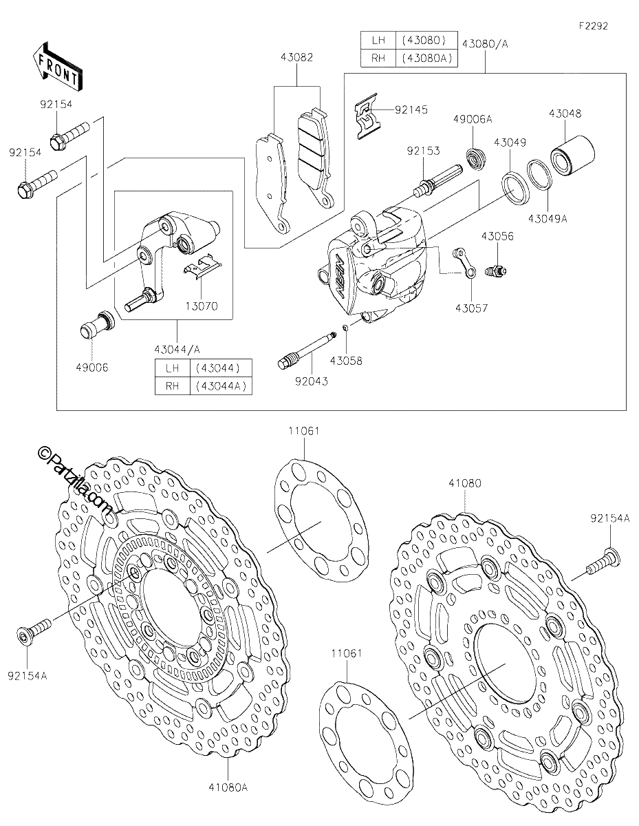 Diagrama de FRONT BRAKE