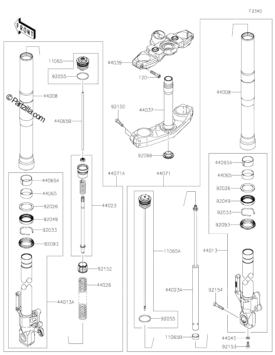 Diagrama de FRONT FORK