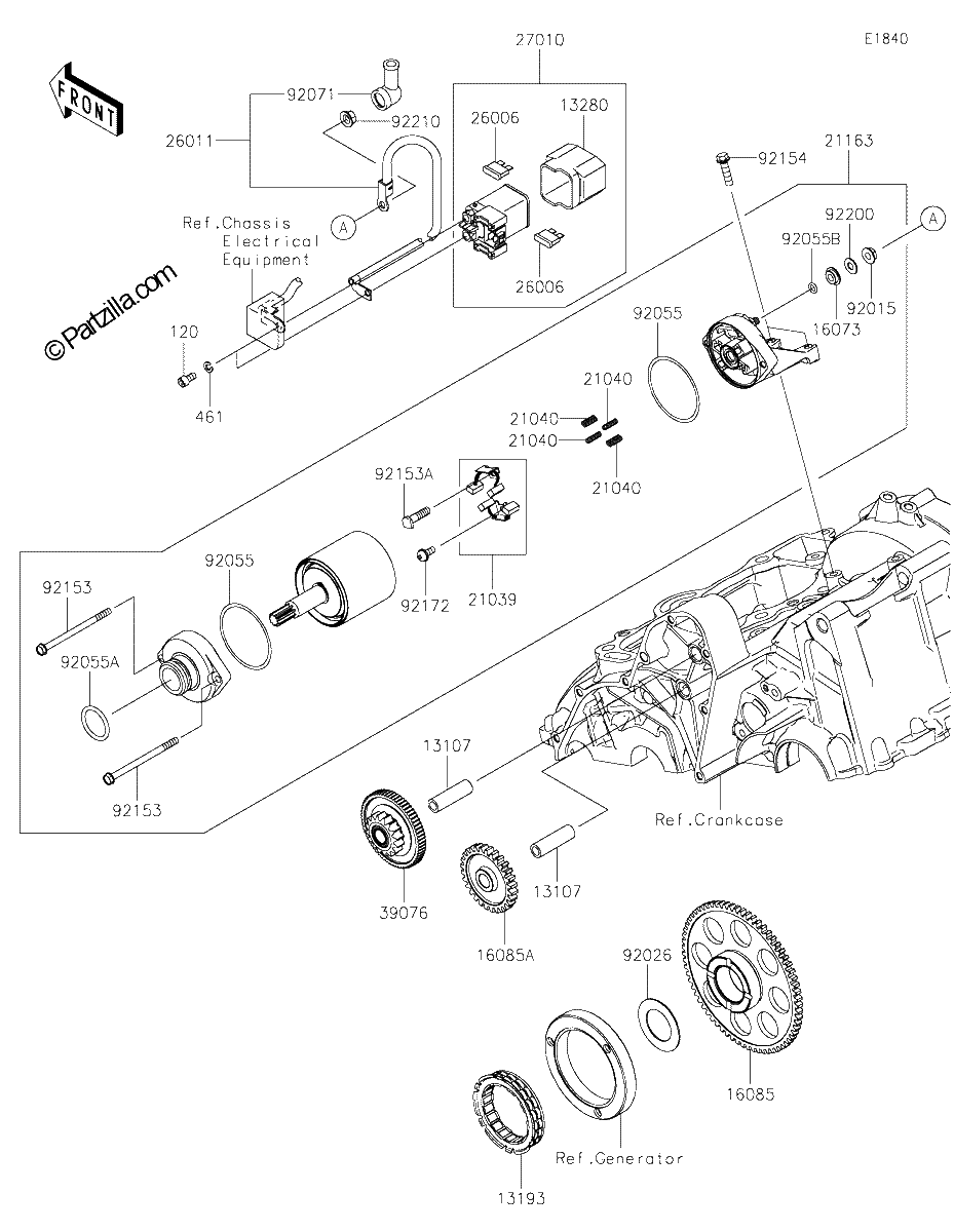 Diagrama de STARTER MOTOR