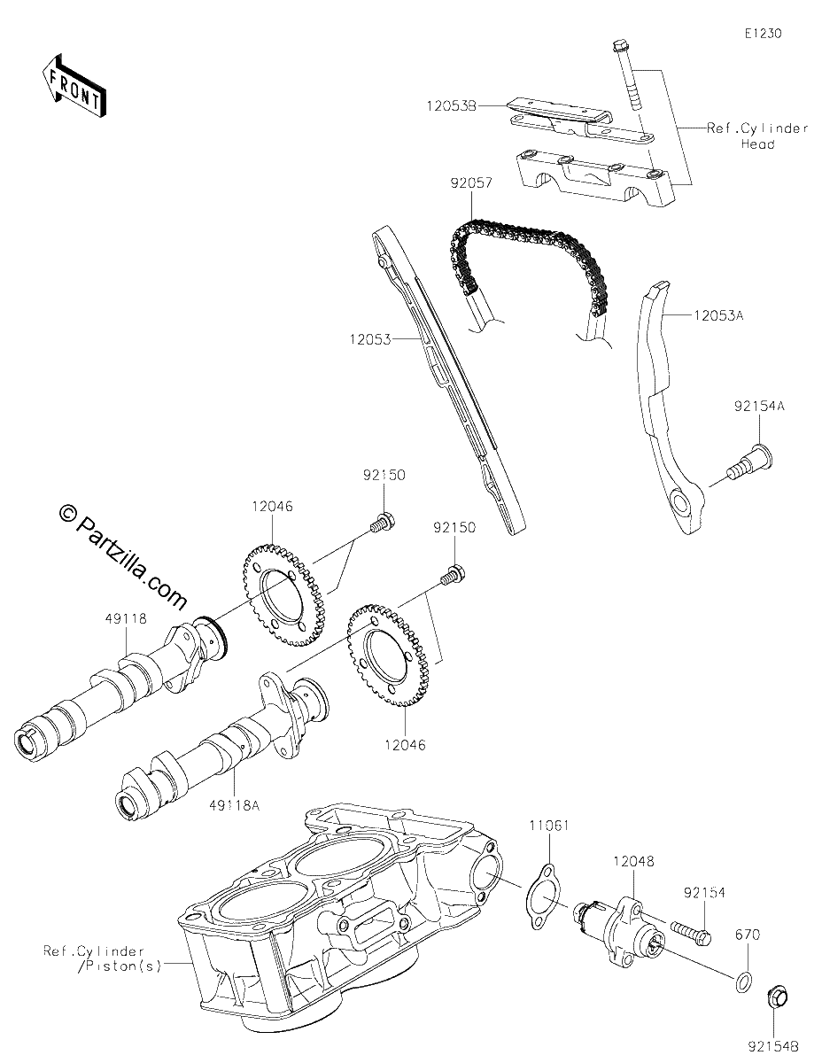 Diagrama de CAMSHAFT S TENSIONER