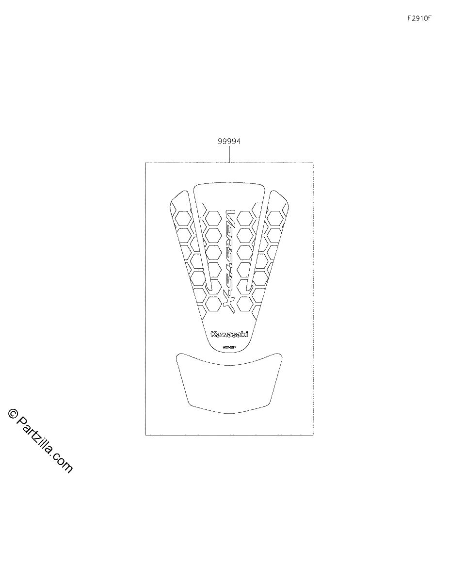 Diagrama de ACCESSORY TANK PAD