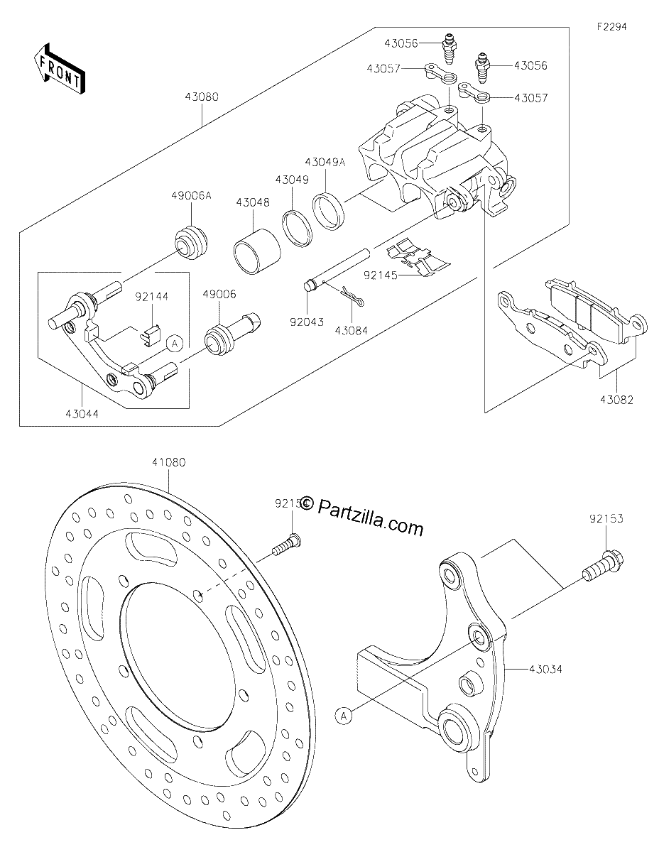 Diagrama de REAR BRAKE