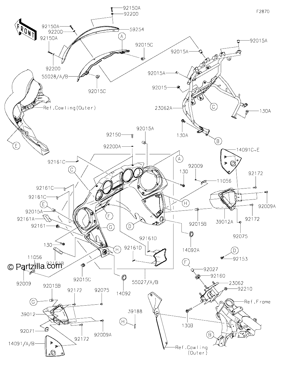 Diagrama de COWLING INNER