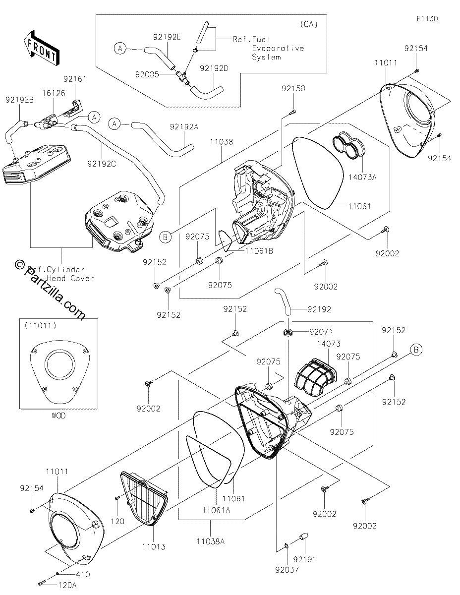 Diagrama de AIR CLEANER