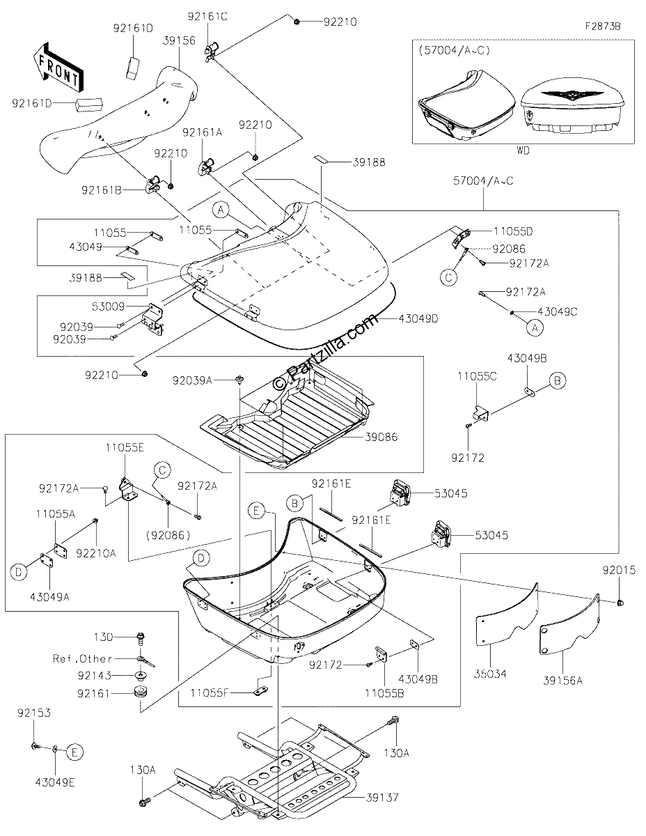 Diagrama de SADDLEBAGS TRUNK