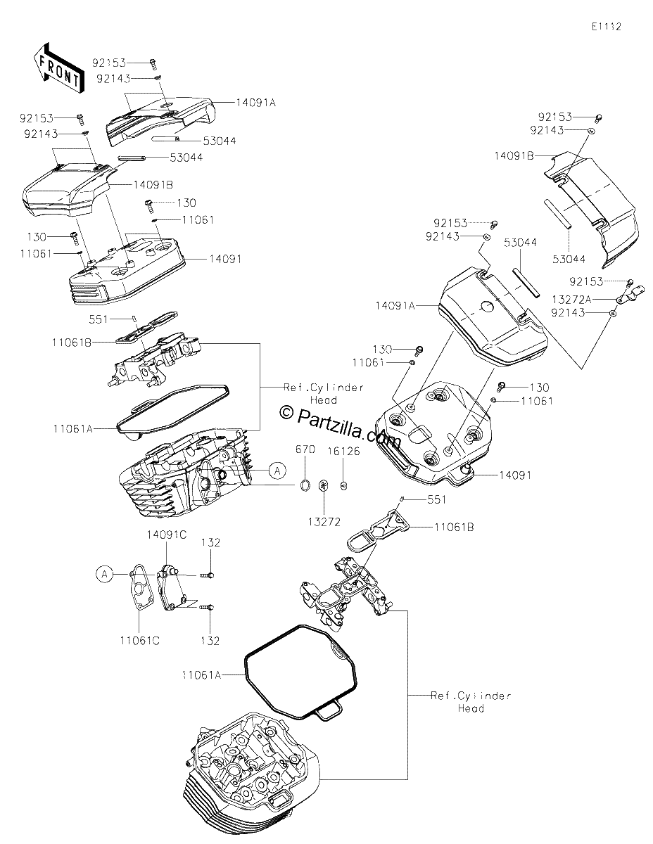 Diagrama de CYLINDER HEAD COVER