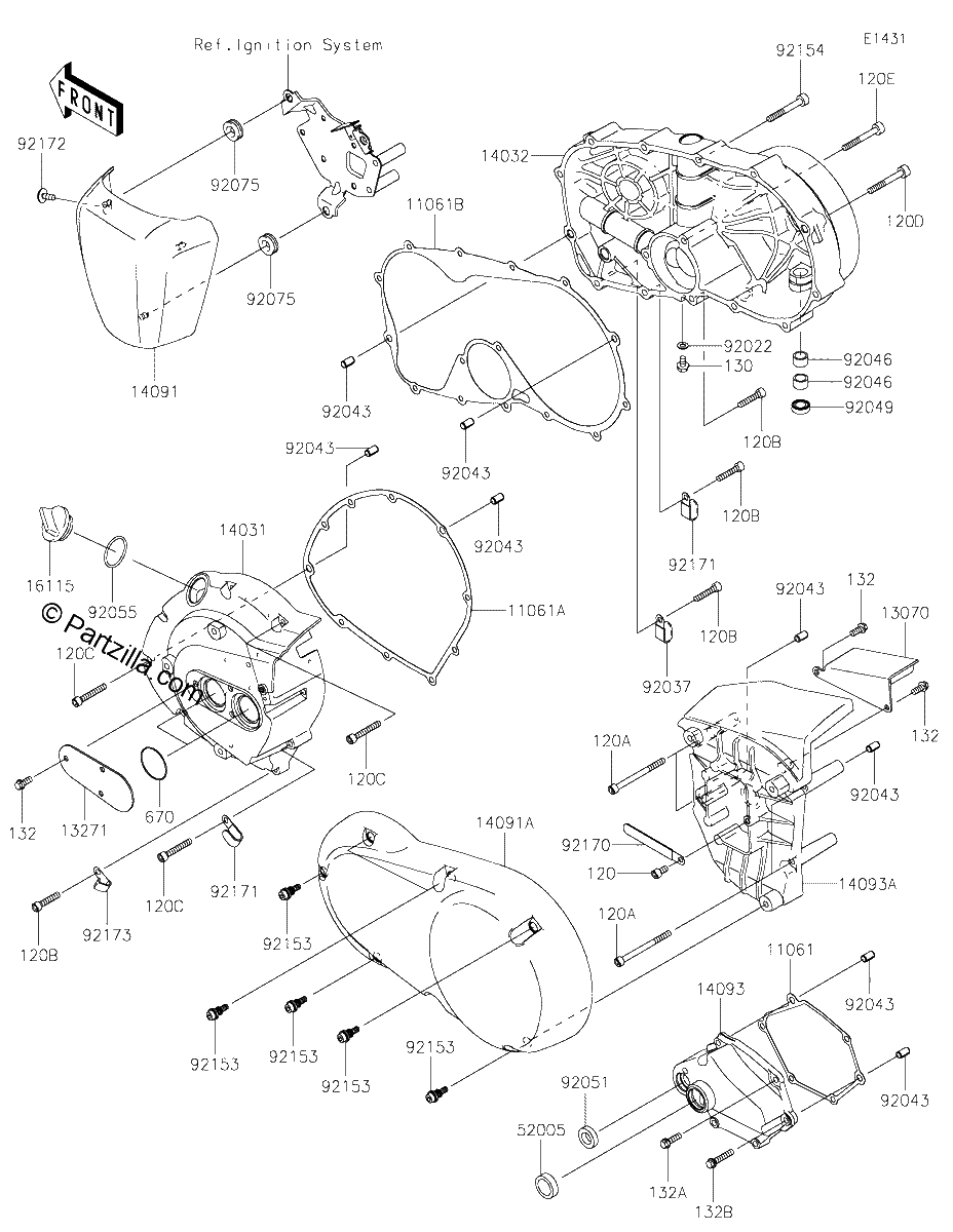 Diagrama de ENGINE COVER S