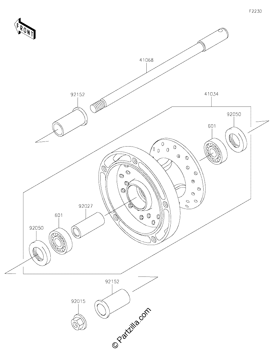 Diagrama de FRONT WHEEL