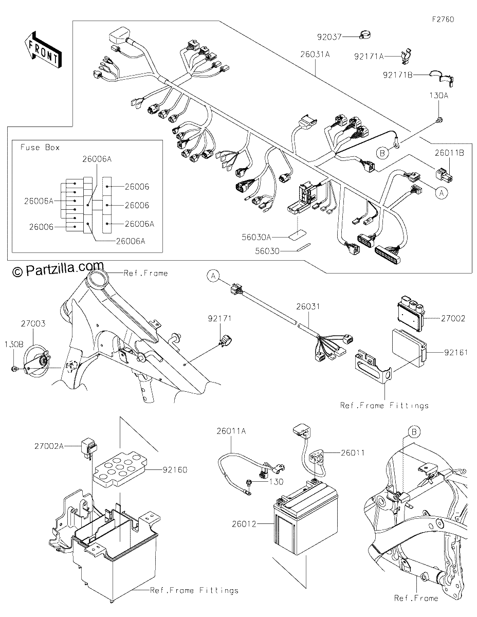Diagrama de CHASSIS ELECTRICAL EQUIPMENT