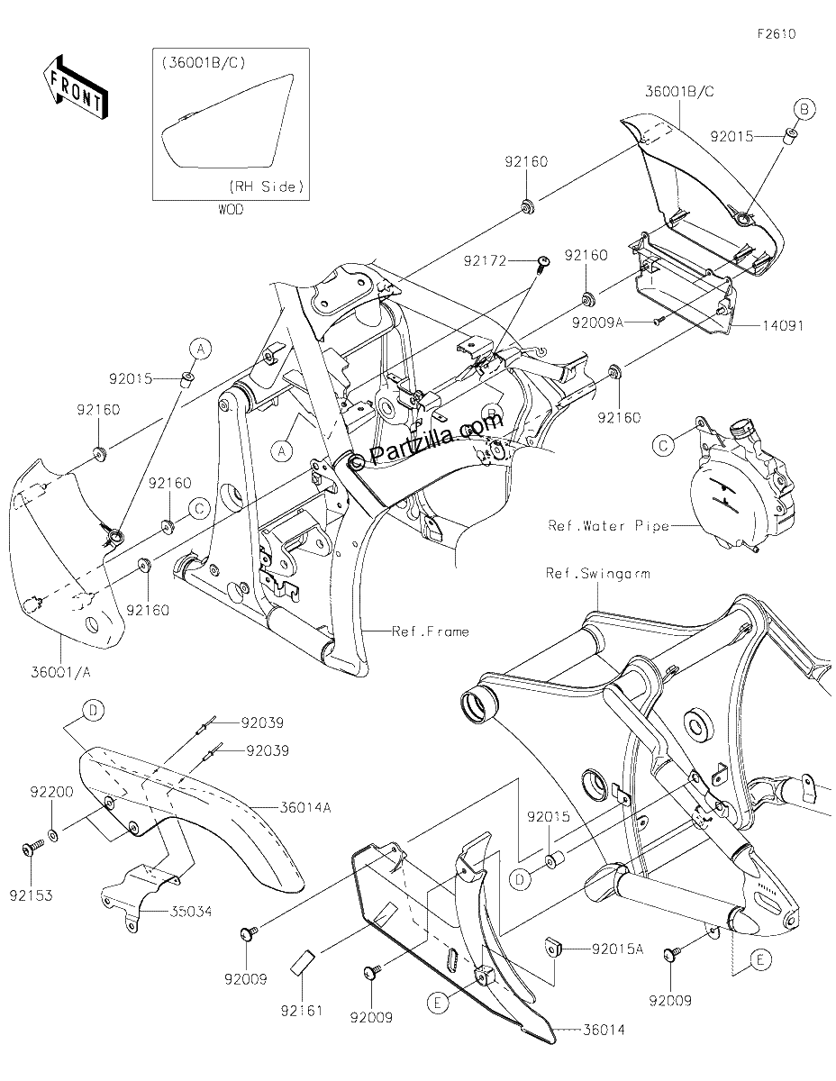 Diagrama de SIDE COVERS CHAIN COVER